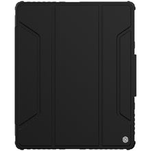 Заредете изображение във визуализатора на галерията – Nillkin Bumper Leather Case Pro Armored Smart Cover with Camera Case and Stand for iPad Pro 12.9 '' 2021/2020 Black - TopMag

