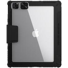 Заредете изображение във визуализатора на галерията – Nillkin Bumper Leather Case Pro Armored Smart Cover with Camera Case and Stand for iPad Pro 12.9 '' 2021/2020 Black - TopMag
