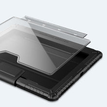 Заредете изображение във визуализатора на галерията – Nillkin Bumper Leather Case Pro Armored Smart Cover with Camera Case and Stand for iPad Pro 12.9 '' 2021/2020 Black - TopMag
