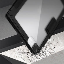 Заредете изображение във визуализатора на галерията – Nillkin Bumper Leather Case Pro Armored Smart Cover with Camera Case and Stand for iPad Pro 12.9 '' 2021/2020 Black - TopMag
