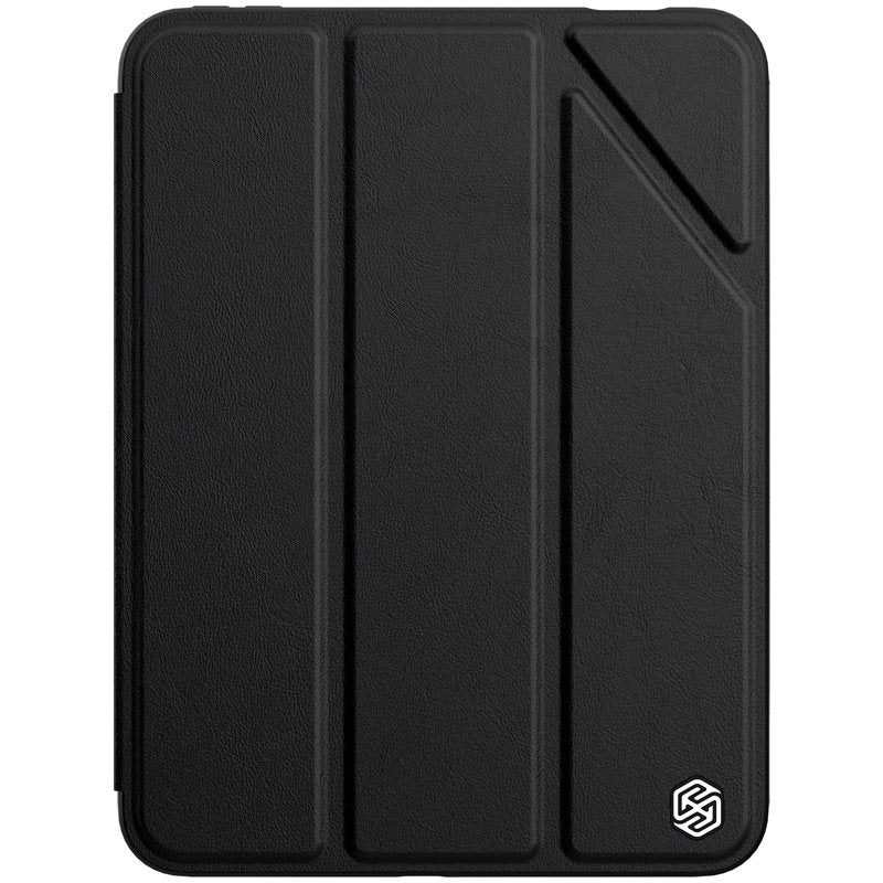 Nillkin Bevel Leather Case for iPad mini 2021 cover with flip smart sleep case black - TopMag