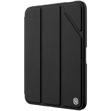 Заредете изображение във визуализатора на галерията – Nillkin Bevel Leather Case for iPad mini 2021 cover with flip smart sleep case black - TopMag
