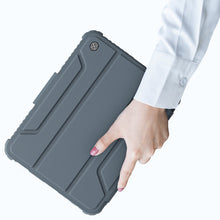 Заредете изображение във визуализатора на галерията – Nillkin Bumper Leather Case Pro armored Smart Cover with camera cover and iPad mini 2021 stand black - TopMag
