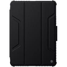 Заредете изображение във визуализатора на галерията – Nillkin Bumper Leather Case Pro Armored Smart Cover with Camera Cover and Stand Xiaomi Mi Pad 5 Pro / Mi Pad 5 Black - TopMag
