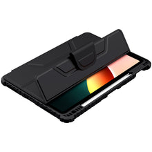 Заредете изображение във визуализатора на галерията – Nillkin Bumper Leather Case Pro Armored Smart Cover with Camera Cover and Stand Xiaomi Mi Pad 5 Pro / Mi Pad 5 Black - TopMag
