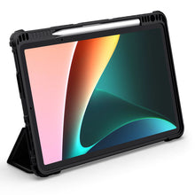 Заредете изображение във визуализатора на галерията – Nillkin Bumper Leather Case Pro Armored Smart Cover with Camera Cover and Stand Xiaomi Mi Pad 5 Pro / Mi Pad 5 Black - TopMag
