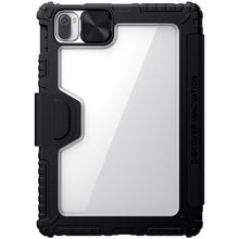 Заредете изображение във визуализатора на галерията – Nillkin Bumper Leather Case Pro Armored Smart Cover with Camera Cover and Stand Xiaomi Mi Pad 5 Pro / Mi Pad 5 Black - TopMag
