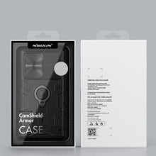 Заредете изображение във визуализатора на галерията – Nillkin CamShield Armor Case Case for Samsung Galaxy S22 Ultra Armor Cover Housing Stand Ring Holder Blue - TopMag
