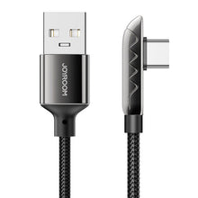 Заредете изображение във визуализатора на галерията – Joyroom gaming USB cable - USB Type C charging / data transmission 3A 1.2m black (S-1230K3) - TopMag

