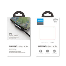 Заредете изображение във визуализатора на галерията – Joyroom gaming USB cable - USB Type C charging / data transmission 3A 1.2m black (S-1230K3) - TopMag
