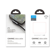 Заредете изображение във визуализатора на галерията – Joyroom USB Cable - Lightning Charging / Data 2.4A 1.2m Black (S-1230K3) - TopMag
