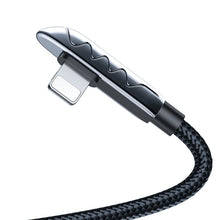 Заредете изображение във визуализатора на галерията – Joyroom USB Cable - Lightning Charging / Data 2.4A 1.2m Black (S-1230K3) - TopMag
