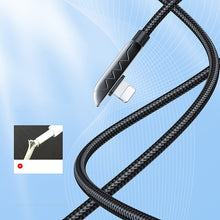 Заредете изображение във визуализатора на галерията – Joyroom USB Cable - Lightning Charging / Data 2.4A 1.2m Black (S-1230K3) - TopMag
