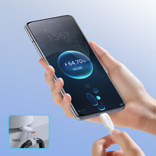 Заредете изображение във визуализатора на галерията – Joyroom USB cable - USB Type C for fast charging / data transmission 6A 1m white (S-1060M12) - TopMag
