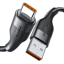 Заредете изображение във визуализатора на галерията – Joyroom USB cable - USB Type C for fast charging / data transmission 6A 1m black (S-1060M12) - TopMag
