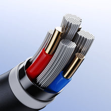 Заредете изображение във визуализатора на галерията – Joyroom USB cable - USB Type C for fast charging / data transmission 6A 1m black (S-1060M12) - TopMag
