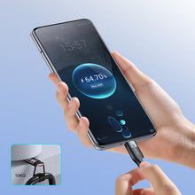 Заредете изображение във визуализатора на галерията – Joyroom USB cable - USB Type C for fast charging / data transmission 6A 1m black (S-1060M12) - TopMag
