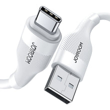 Заредете изображение във визуализатора на галерията – Joyroom USB cable - USB Type C for charging / data transmission 3A 1m white (S-1030M12) - TopMag
