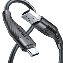 Заредете изображение във визуализатора на галерията – Joyroom USB cable - USB Type C for charging / data transmission 3A 1m black (S-1030M12) - TopMag
