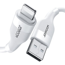 Заредете изображение във визуализатора на галерията – Joyroom USB cable - Lightning charging / data transmission 3A 1m white (S-1030M12) - TopMag
