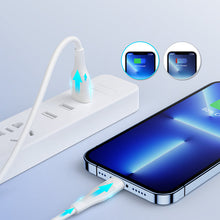 Заредете изображение във визуализатора на галерията – Joyroom USB cable - Lightning charging / data transmission 3A 1m white (S-1030M12) - TopMag
