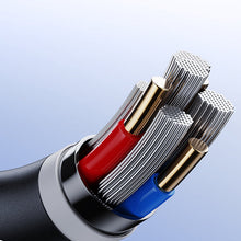 Заредете изображение във визуализатора на галерията – Joyroom USB cable - Lightning charging / data transmission 3A 1m black (S-1030M12) - TopMag
