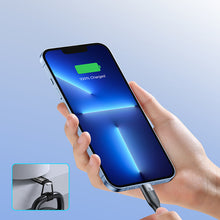 Заредете изображение във визуализатора на галерията – Joyroom USB cable - Lightning charging / data transmission 3A 1m black (S-1030M12) - TopMag
