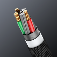Заредете изображение във визуализатора на галерията – Joyroom 3in1 USB cable - USB Type C / micro USB / Lightning 66W 6A 1.2m black (S-1260G5) - TopMag
