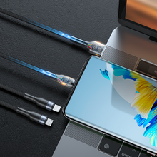 Заредете изображение във визуализатора на галерията – Joyroom 3in1 USB cable - USB Type C / micro USB / Lightning 66W 6A 1.2m black (S-1260G5) - TopMag
