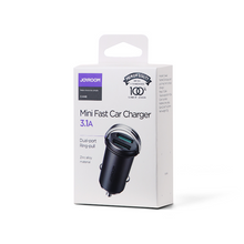 Заредете изображение във визуализатора на галерията – Joyroom car charger 2 x USB 15W 3.1A gray (C-A48) - TopMag
