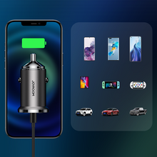 Заредете изображение във визуализатора на галерията – Joyroom car charger 2 x USB 15W 3.1A gray (C-A48) - TopMag
