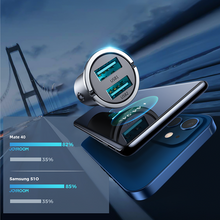 Заредете изображение във визуализатора на галерията – Joyroom car charger 2 x USB 15W 3.1A gray (C-A48) - TopMag
