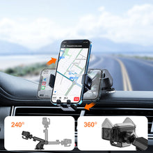 Заредете изображение във визуализатора на галерията – Joyroom mechanical car cockpit holder black (JR-ZS283) - TopMag
