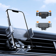 Заредете изображение във визуализатора на галерията – Joyroom mechanical car holder for air vent black (JR-ZS283) - TopMag
