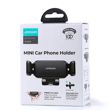 Заредете изображение във визуализатора на галерията – Joyroom mechanical car holder for air vent black (JR-ZS283) - TopMag
