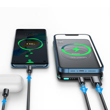 Заредете изображение във визуализатора на галерията – Joyroom Power Bank 10000mAh 20W Power Delivery Quick Charge 15W Magnetic Wireless Charger Qi for iPhone MagSafe Compatible Black (JR-W040 black) - TopMag
