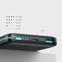 Заредете изображение във визуализатора на галерията – Joyroom Power Bank 10000mAh 20W Power Delivery Quick Charge 15W Magnetic Wireless Charger Qi for iPhone MagSafe Compatible Black (JR-W040 black) - TopMag

