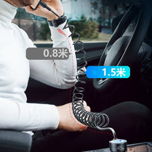 Заредете изображение във визуализатора на галерията – Joyroom 3 in 1 Fast Car Charger with 1.5m 45W Lightning Cable Black (JR-CL08) - TopMag
