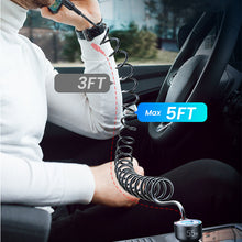 Заредете изображение във визуализатора на галерията – Joyroom fast car charger 3 in 1 with USB Type C cable 1.5m 55W black (JR-CL07) - TopMag
