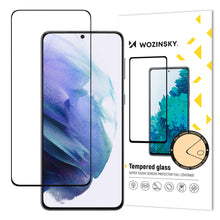 Заредете изображение във визуализатора на галерията – Wozinsky Super Durable Full Glue Tempered Glass Full Screen with Frame Case Friendly Samsung Galaxy S22 + (S22 Plus) Black - TopMag
