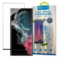 Заредете изображение във визуализатора на галерията – Bestsuit 3D Edge Nano Flexi Glass Glass Film Full Screen Tempered Glass With Frame For Samsung Galaxy S22 Ultra Transparent - TopMag
