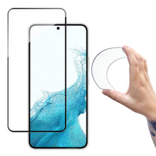Заредете изображение във визуализатора на галерията – Wozinsky Full Cover Flexi Nano Glass Film Tempered Glass With Frame For Samsung Galaxy S22 + (S22 Plus) Transparent - TopMag
