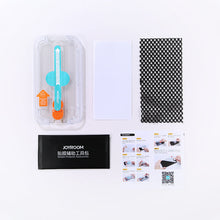 Заредете изображение във визуализатора на галерията – Joyroom tempered glass with mounting kit for iPhone 12 and 12 Pro 6.1 "transparent (JR-PF934) - TopMag

