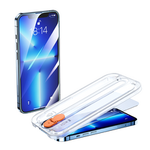 Заредете изображение във визуализатора на галерията – Joyroom tempered glass with mounting kit for iPhone 12 Pro Max 6.7 &quot;transparent (JR-PF935) - TopMag
