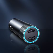 Заредете изображение във визуализатора на галерията – Joyroom car charger 2 x USB 50W with PD, QC, PPS gray (JR-CL13) - TopMag
