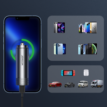 Заредете изображение във визуализатора на галерията – Joyroom car charger 2 x USB 50W with PD, QC, PPS gray (JR-CL13) - TopMag
