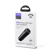 Заредете изображение във визуализатора на галерията – Joyroom car charger 2 x USB 50W with PD, QC, PPS gray (JR-CL13) - TopMag
