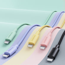 Заредете изображение във визуализатора на галерията – Joyroom durable USB Type C cable - Lightning fast charging / data transmission 20W 1m yellow (S-1024M13) - TopMag
