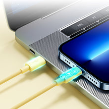 Заредете изображение във визуализатора на галерията – Joyroom durable USB Type C cable - Lightning fast charging / data transmission 20W 1m yellow (S-1024M13) - TopMag
