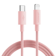 Заредете изображение във визуализатора на галерията – Joyroom durable USB Type C cable - Lightning fast charging / data transfer 20W 2m pink (S-2024M13) - TopMag
